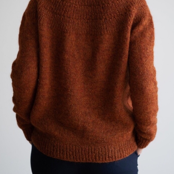Warm Rust Crew Neck Sweater - Picture 3 of 6